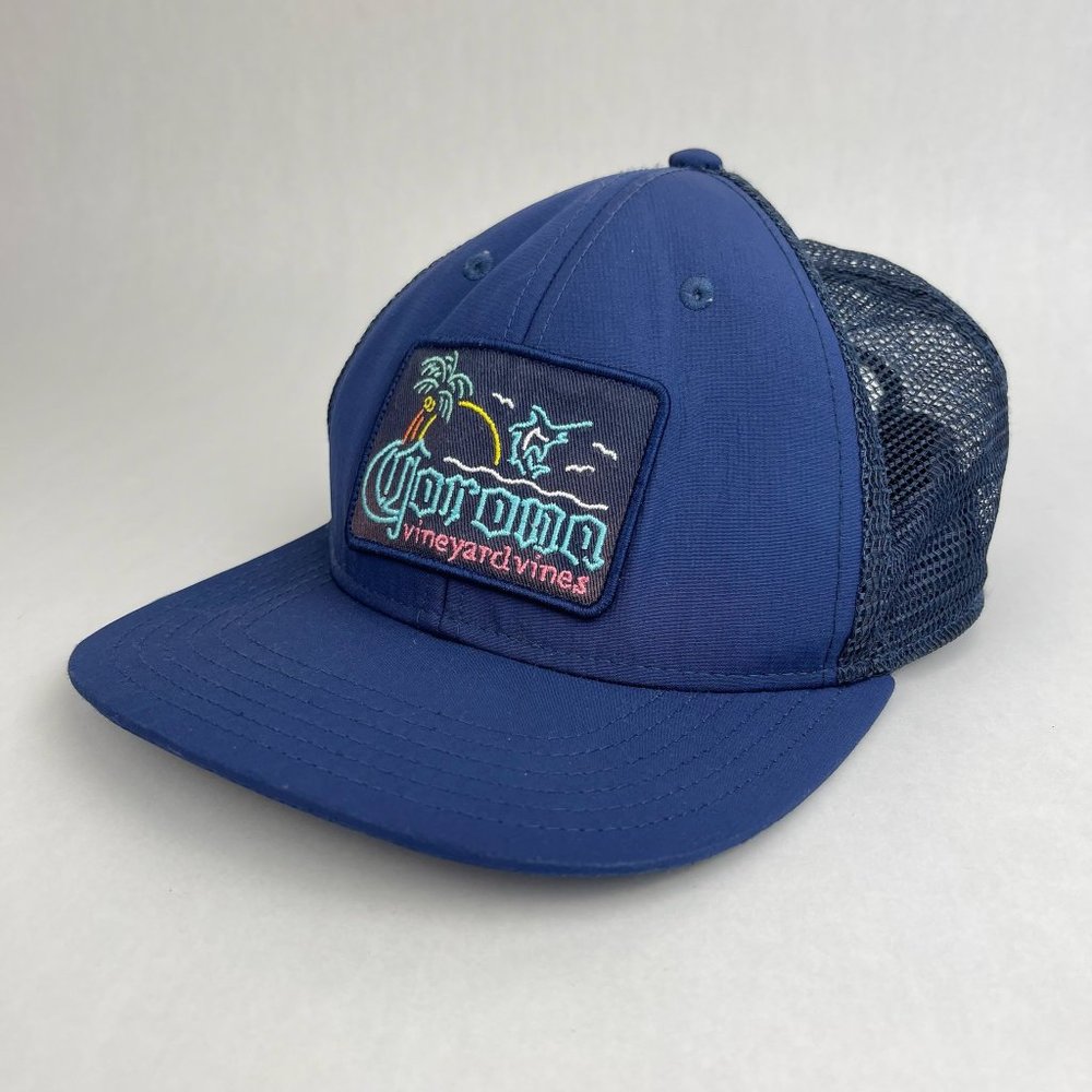 Vineyard Vines Corona Mesh Trucker Snapback Adjustable Hat Cap